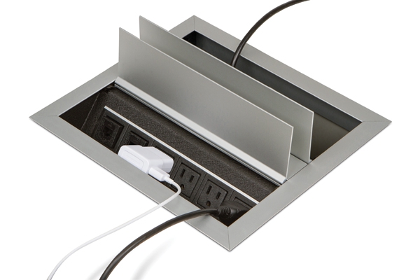 Dual-Sided Recessed 4 Power/2 Data Grommet Questions & Answers