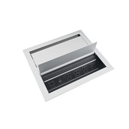 Dual-Sided Recessed 4 Power/1 Data/Dual USBA+C Grommet - Recessed