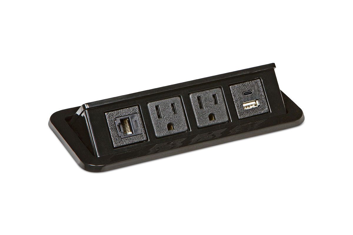 Flip-Up Power Grommet - Pop Up Power Outlets - Mockett