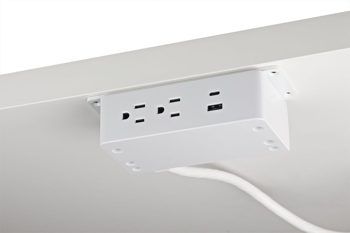 Under-desk Power Dock - 2 Power/USBA+C - Infeed Connector Only