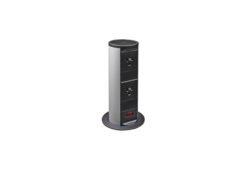 Dual Sided Illuminated Pop-Up Power + Wireless Charging Dock - Pop