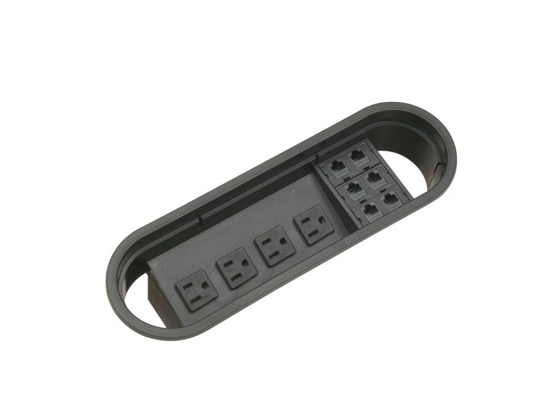 Oval Power/Data Grommet - Recessed Power Grommets - Mockett
