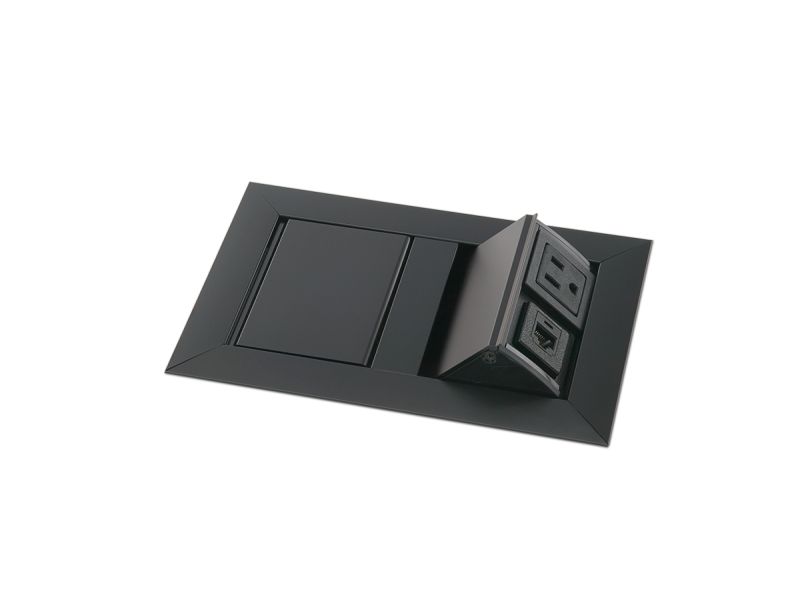 Small Dual Pop-Up Power Grommet - Pop Up Power Outlets - Mockett