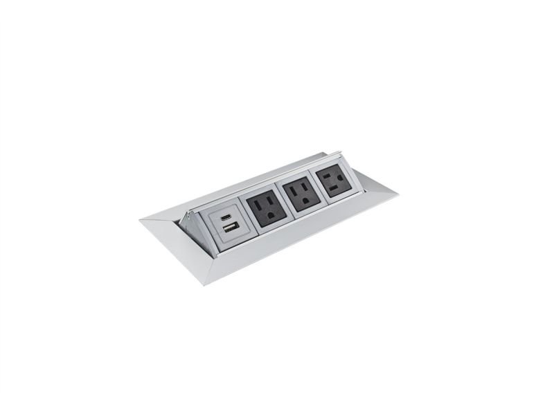 Medium Pop-Up Power Grommet - Pop Up Power Outlets - Mockett