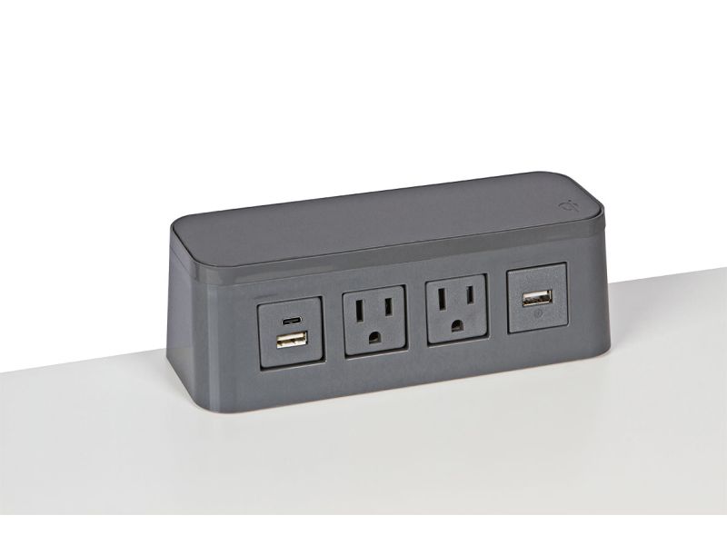 Freestanding Table Top Power Dock - 2 Power/USBA+C/WC - Mockett