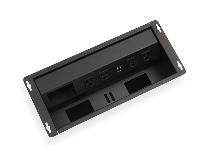 Recessed Mount Power Hub - (4 Power/Unloaded) - LIMITED TO STOCK Recessed Mount Power Hub - (4 Power/Unloaded) - LIMITED TO STOCK