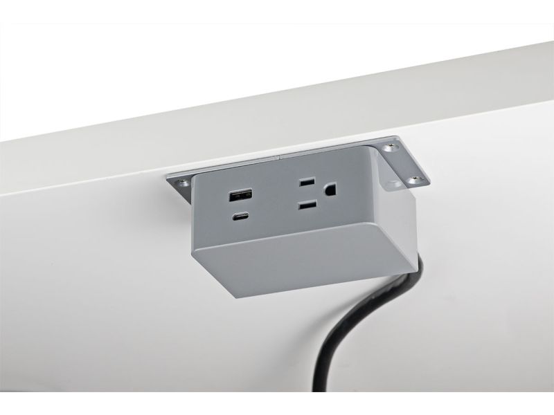 Undermount Power Unit - 1 Power/USBA + USBC - Under Desk & Edge