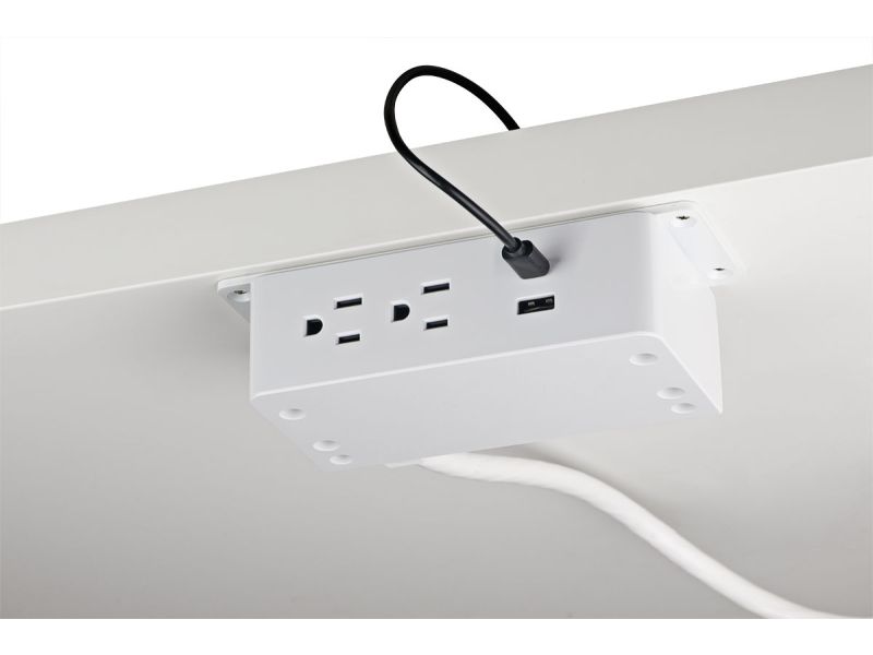 Under-desk Power Dock - 2 Power/USBA+C - Infeed Connector Only