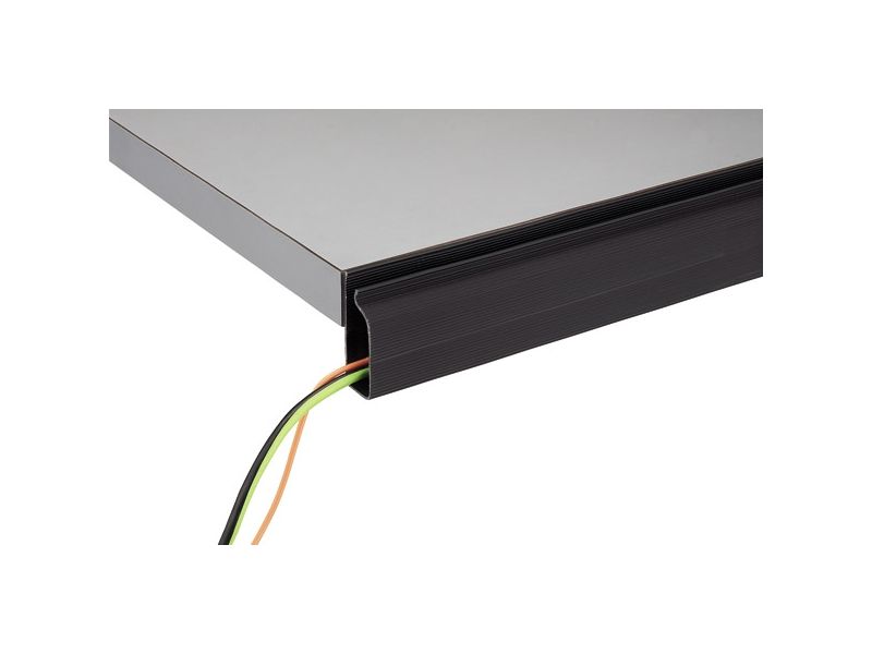 Large 1 Piece J-Shape Wiremold Cable Manager - Wire Managers - Mockett