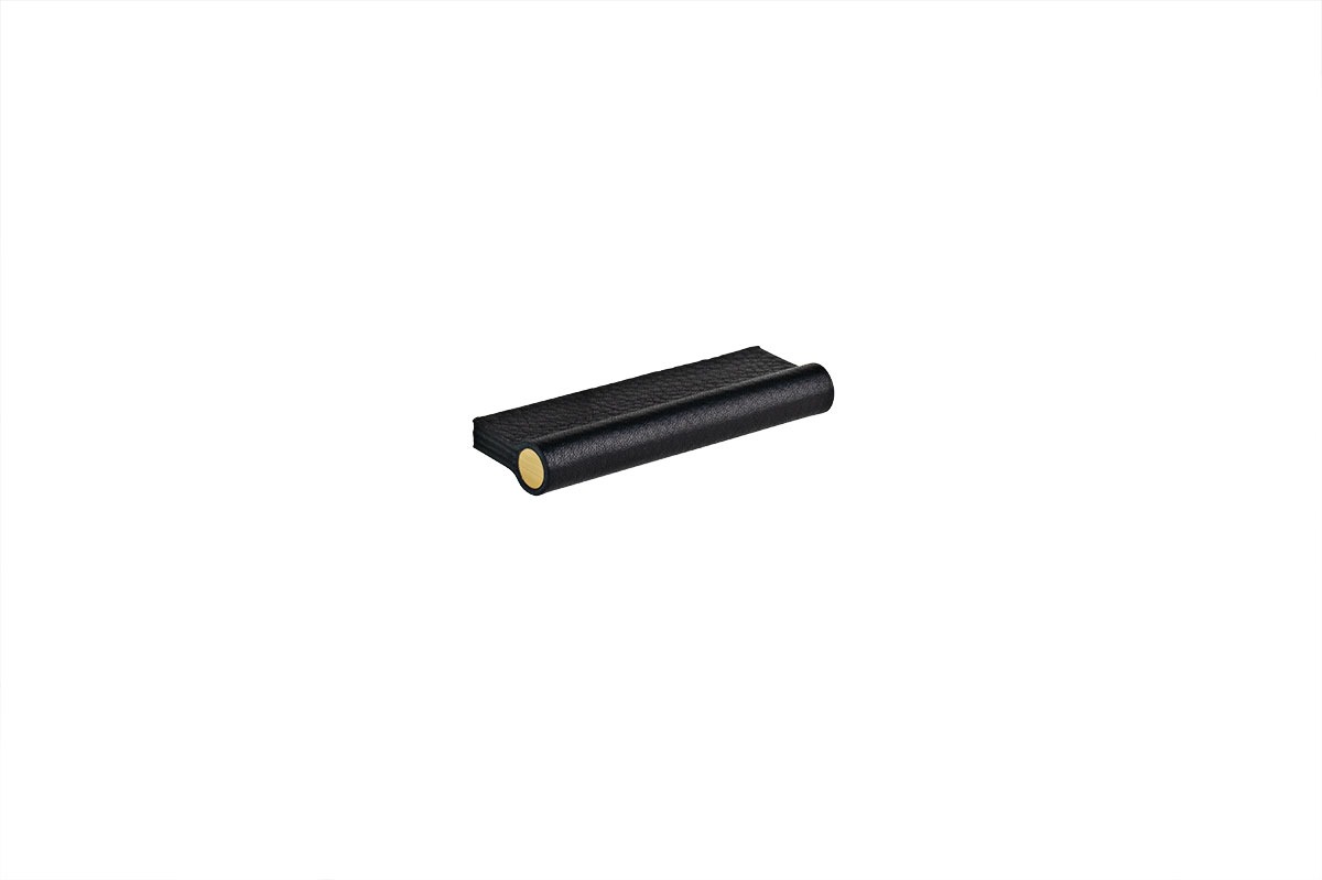 Thick Leather Edge Tab Pull - Leather Drawer Pulls - Mockett